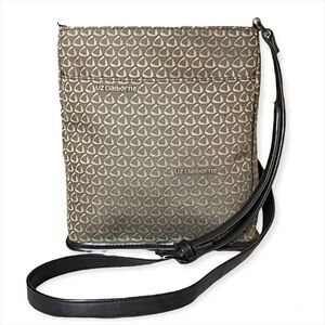 Liz Claiborne Vintage Brown Pattern Crossbody Bag / Purse‌‌‌‌